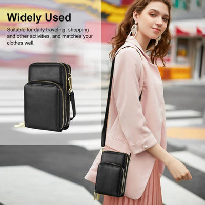 Vbiger Women Handbag Crossbody Bag Shoulder Bag with Large Capacity Black - Bag