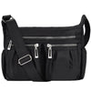 Women Casual Multi Pockets Waterproof Shoulder Bag - Black - Bag
